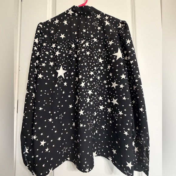 Black Star Print Blouse - Picture 5 of 8